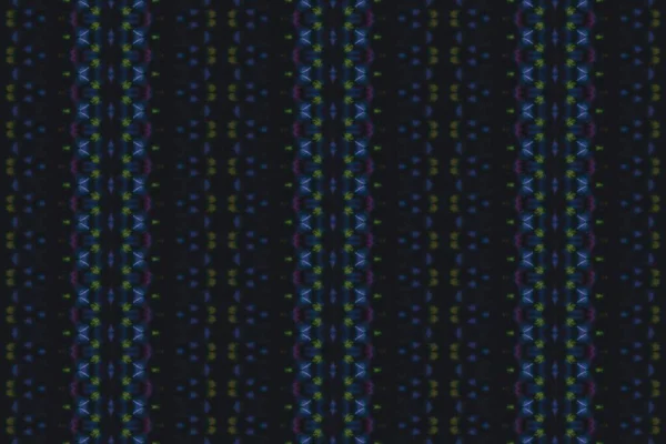 多色ボヘミアンパターン 水の色ボヘミアンブラシ マルチカラー幾何学模様 要約Boho Brush 民族幾何学的バティック シームレス ストライプ バティック シームレスな水彩ストロークパターン — ストック写真