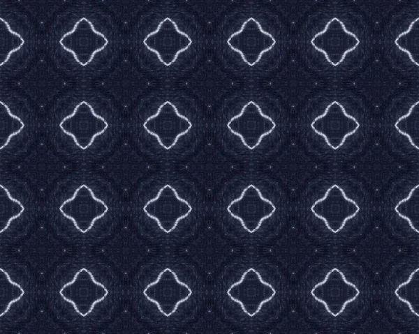 海軍旧型 ホワイトペンパターン ブルーファブリックプリント 青粒バティック トルコの印刷パターン 花壁の織物 クラフトラインデザインテクスチャ ペン布刺繍 ファブリック幾何学の壁 — ストック写真