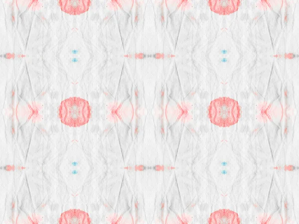 Red Colour Geometric Pattern Seamless Stripe Boho Batik Blue Color — Zdjęcie stockowe
