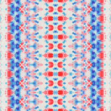 Kırmızı Renkli Geometrik Desen. Su Rengi Bohem deseni. Su Boyası Geometrik Batik. Soyut Stripe Geo Batik. Kusursuz el fırçası. Etnik Geometrik Fırça. Soyut Suluboya Halı Deseni