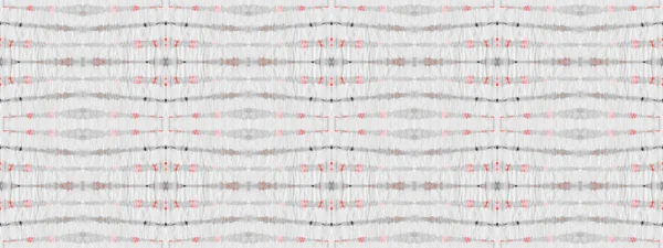 Red Color Bohemian Brush Seamless Stripe Ikat Brush Abstract Watercolor — Fotografia de Stock