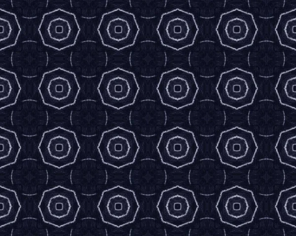 Denim Pen Pattern Blue Seamless Motif Grain Blue Flower Texture — Stockfoto