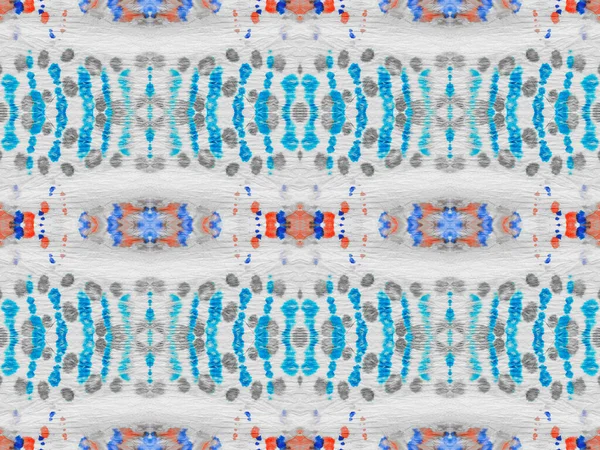 Abstract Watercolor Carpet Pattern Tribal Geometric Batik Seamless Stripe Ikat — Stock Photo, Image