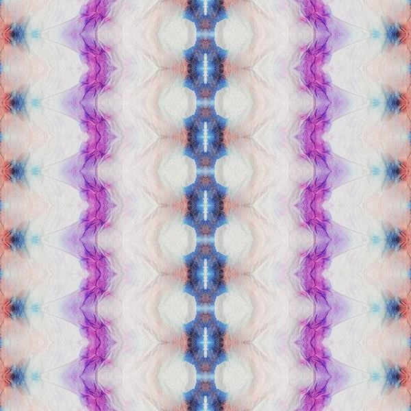 Pola Geometrik Warna Air Batik Geometrik Ungu Blue Color Bohemian — Stok Foto
