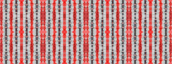 Black Color Bohemian Brush Red Colour Bohemian Pattern Seamless Watercolor — Fotografia de Stock