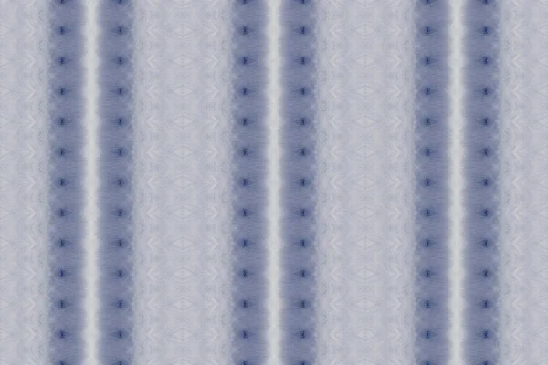 Modèle Géométrique Couleur Bleue Brosse Ikat Rayures Abstraites Brosse Boho — Photo