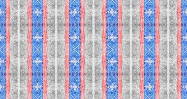 Siyah Renkli Geometrik Desen. Kusursuz çizgili Ikat Batik. Kusursuz suluboya halı deseni. Su Rengi Geometrik Deseni. Soyut Geo Wave. Su Boyası Bohem Fırçası. Etnik Geometrik Batik.