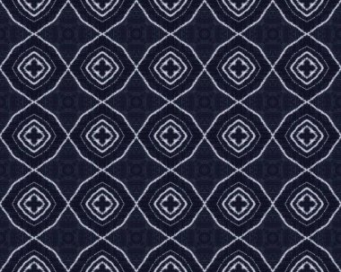Denim mürekkep dokusu. Mavi Doğu baskısı. Eski Rough Duvar Kağıdı. Kumaş Hattı Tasarım Şablonu. Klasik Ikat Tekstil. Donanma mürekkep deseni. Beyaz Geometrik Yazdırma. Eski Duvar Şablonu. Afrika Süslemesi Batik