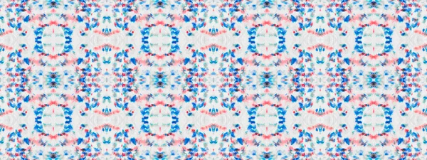 Patrón Bohemio Color Azul Abstract Pale Wave Étnico Bohemio Batik —  Fotos de Stock