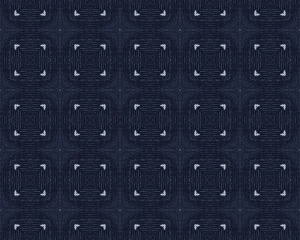 Witte Oude Textuur Craft Blue Design Patroon Navy Fabric Motif — Stockfoto