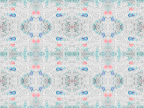 Abstract Stripe Ikat Batik Tribal Geometric Brush Blue Colour Geometric — Foto Stock