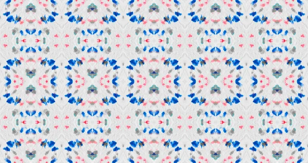 Abstract Stripe Boho Batik Seamless Ikat Print Pink Color Geometric — стоковое фото
