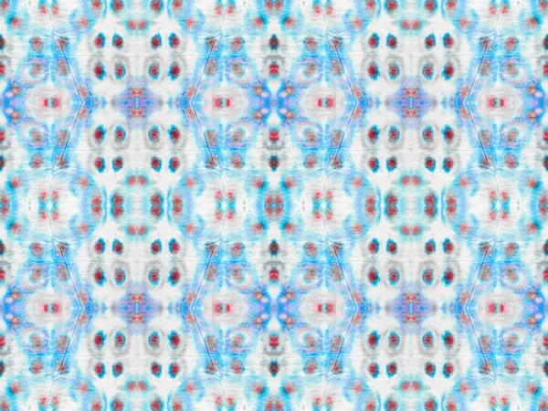 Tribal Geometric Batik Seamless Pale Mark Abstract Watercolour Carpet Pattern — Stock Fotó