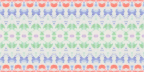 Vesiväri Geometrinen Kuvio Saumaton Pastel Geo Batik Abstrakti Ikat Batik — kuvapankkivalokuva