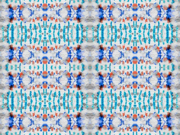 无缝隙水彩地毯图案 灰色彩色几何纹理 抽象条纹Ikat Batik 无缝化的淡水波 水彩画波希米亚巴蒂克 红色波希米亚图案 族裔几何笔刷 — 图库照片