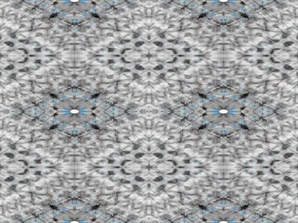Grey Color Geometric Batik Abstract Hand Wave Blue Colour Bohemian — Stock Fotó