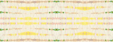 Sarı Geometrik Çizgili Doku. Etnik Beneksiz Sünger. Kusursuz Ikat. Sanat Renkli Soyut Şekil. Nokta Rengi Şekli. Benekli kravat boyası. Dot Suluboya Etnik Blob. Sanat Şablonunu Yıka