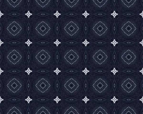Blue Old Pattern Schizzo Del Muro Turco Linea Antica Batik — Foto Stock