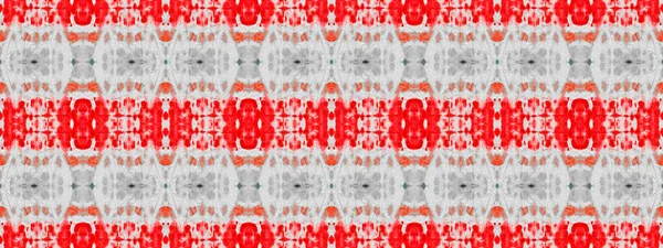 Czerwony Kolor Geometryczna Faktura Czarny Kolor Czeski Batik Płynny Wzór — Zdjęcie stockowe