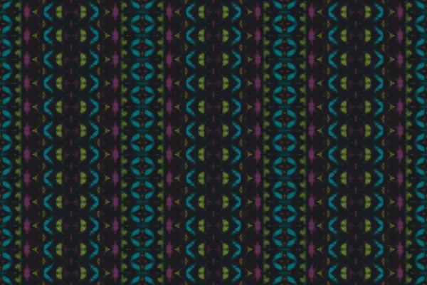 Aquarelle Motif Bohème Brosse Main Sans Couture Batik Géométrique Multicolore — Photo