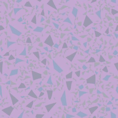 Terrazzo dikişsiz arka plan, rastgele geometrik şekiller vektör illüstrasyonları 
