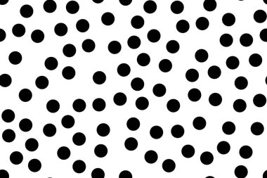 Siyah daireli kusursuz soyut vektör çizimi 