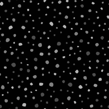 Siyah ve gri konfeti kusursuz desenli vektör resimleme arkaplanı 