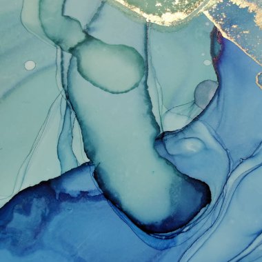 Altın Alkol Mürekkebi Mermeri. Mavi Mermer Arkaplan. Folyo yağlı boya. Mavi Doğu Suluboya. Bronz Alkol Mürekkep Suluboya. Beyaz Su Renk Tablosu. Jeot Şablonu. Modern Soyut Şablon.