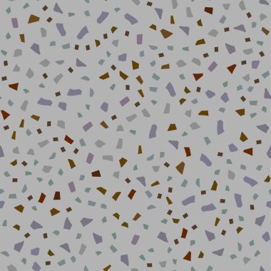Terrazzo dikişsiz arka plan, rastgele geometrik şekiller vektör illüstrasyonları 