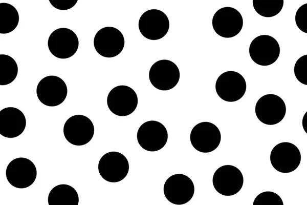 Бесшовная Абстрактная Векторная Иллюстрация Фона Черными Кругами — стоковый вектор