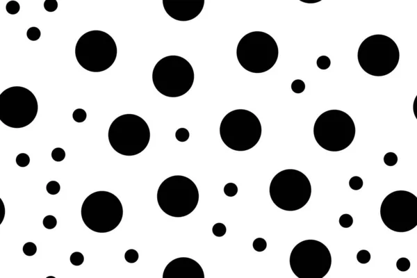 Fond Illustration Vectoriel Abstrait Sans Couture Avec Des Cercles Noirs — Image vectorielle