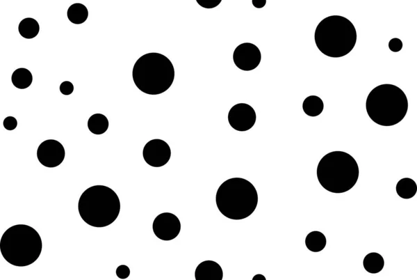 Nahtlose Abstrakte Vektorillustration Hintergrund Mit Schwarzen Kreisen — Stockvektor