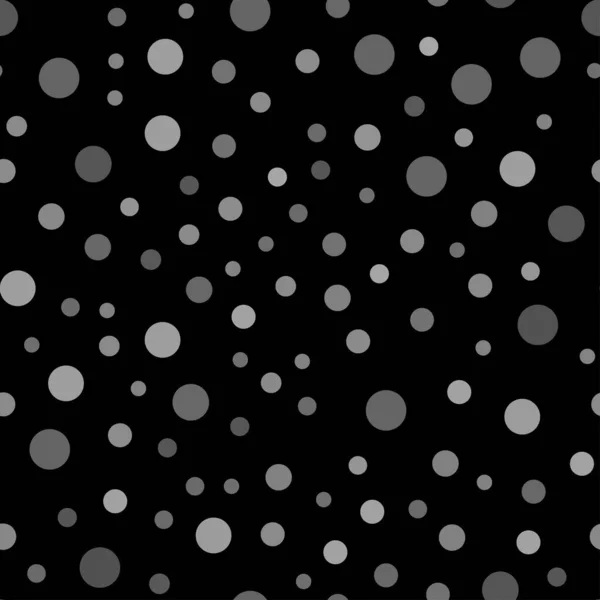 Black Grey Confetti Seamless Pattern Vector Illustration Background — Stock Vector
