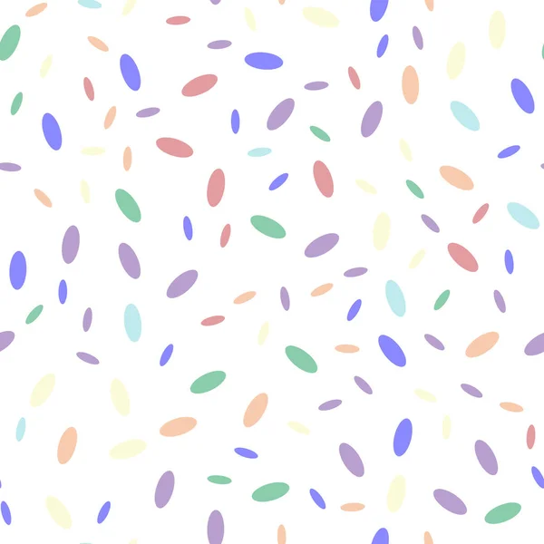 Rainbow Confetti Sömlös Mönster Vektor Illustration Bakgrund — Stock vektor