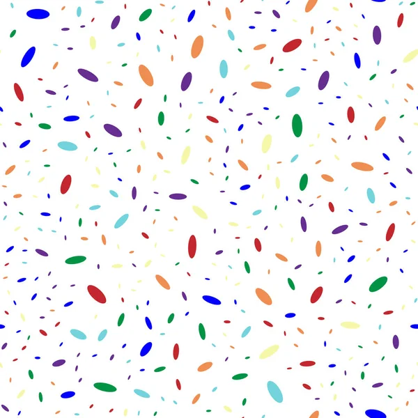 Rainbow Confetti Sem Costura Padrão Vetor Ilustração Fundo — Vetor de Stock