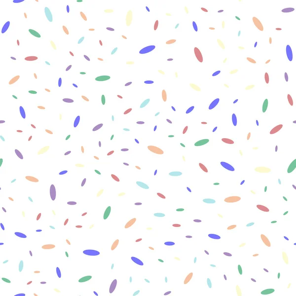 Rainbow Confetti Sem Costura Padrão Vetor Ilustração Fundo — Vetor de Stock