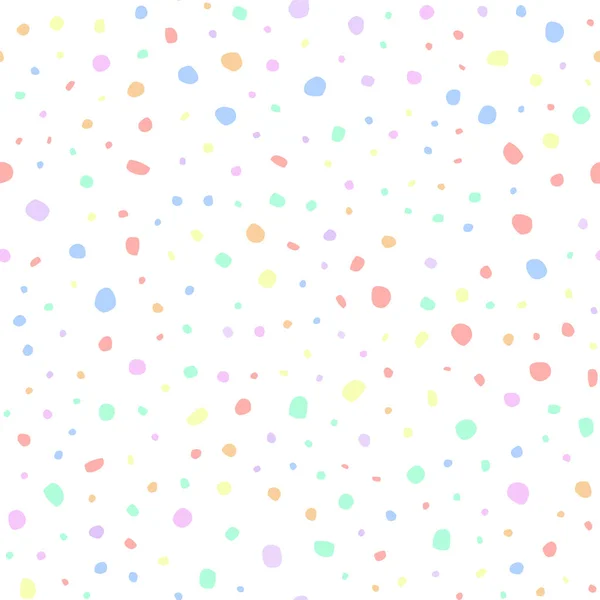 Rainbow Confetti Sömlös Mönster Vektor Illustration Bakgrund — Stock vektor