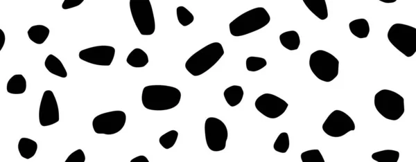 Black Stones Vector Illustration Seamless Background — Stock Vector