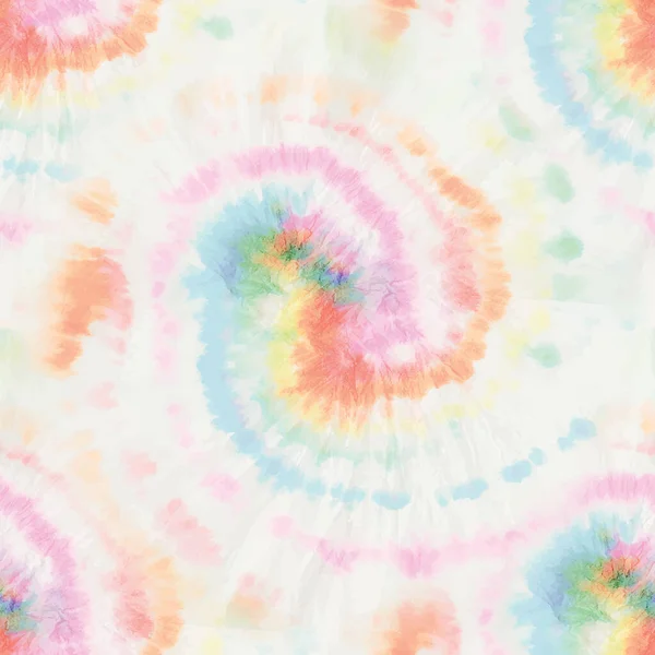 Tvätta Seamless Spot Våt Flerfärgad Tie Dye Spot Line Pastel — Stock vektor