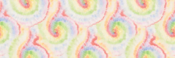 Tvätta Seamless Spot Våt Flerfärgad Tie Dye Spot Line Pastel — Stock vektor
