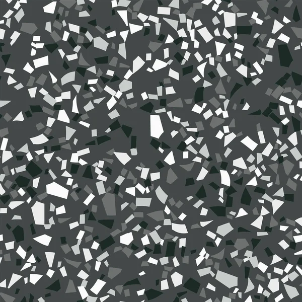 Terrazzo Nahtlose Muster Hintergrund Zufällige Geometrische Formen Vektorillustration — Stockvektor