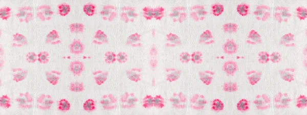 Mancha Abstrata Rosa Tie Dye Efeito Mão Sem Costura Pincel — Fotografia de Stock
