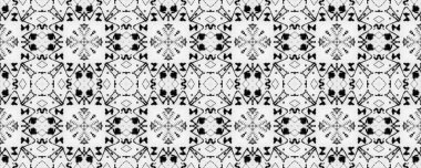 Basit Bohem Düzeni. Kusursuz Ikat Suluboya Halı. Kusursuz Tasarım Mürekkep Şablonu. Gri renkli Ikat Doodle dokusu. Kabile Mürekkebi Karalama Fırçası. Siyah Renkli Etnik Geo Batik. Doodle El Yazdırma.