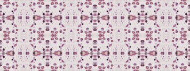 Su Rengi Bohem deseni. Soyut Suluboya Şablon Tekrarlama Soyut Çizgili Ikat Batik. Gri renkli Bohem Tekstil. Mor renkli Geometrik Batik. Kusursuz Boyalı Fırça. Etnik Bohem Fırçası.