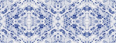 Macro Mark. Blue Colour Tie Dye Mark. Indigo Cotton Boho Stroke. Ink Gradient Seamless Spill. Boho Bohemian Effect. Ink Abstract Stain. Boho Ink Splatter Texture Subtle Geometric Cotton Pattern.