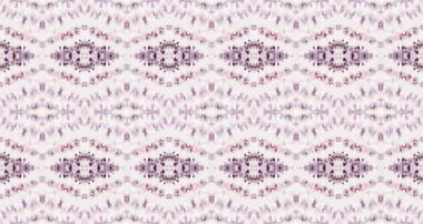 Mor Renkli Geometrik Desen. Su Rengi Bohem deseni. Kabile Bohemian Batik. Kusursuz çizgili Ikat fırçası. Kusursuz suluboya tekrar eden soyut dalga baskısı. Mor Renkli Geometrik Fırça.