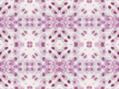 Violet Renkli Geometrik Desen. Soyut Suluboya Kalıp Tekrarı Bohem Fırçası. Soyut Çizgili Ikat Fırçası. Pembe renkli Bohem dokusu. Su Boyası Geometrik Batik. Kusursuz Boho İşareti.