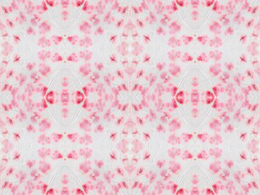 Violet Renkli Geometrik Desen. Kusursuz çizgili Ikat Batik. Pembe renkli Bohem dokusu. Su Boyası Geometrik Batik. Soyut Dalgalı Batik. Kusursuz Suluboya Şablonu Tekrar Etnik Bohem Fırçası.