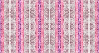 Su Rengi Bohem deseni. Soyut Soluk Fırça. Soyut Suluboya Tekrarı Su Rengi Bohem Şablonu. Violet Renkli Geometrik Fırça. Kabile Geometrik Batik. Kusursuz Çizgili Boho Fırçası.