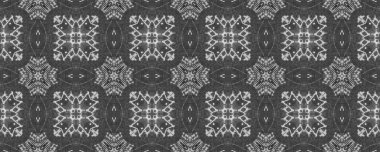 Siyah renkli karalama deseni. Etnik Çizgili Ikat Deseni. Soyut Mürekkep Halı. Basit yerli el fırçası. Kusursuz Geo Wave. Kabile Mürekkebi Batik. Gri Renkli Ikat Doodle Tekstil.